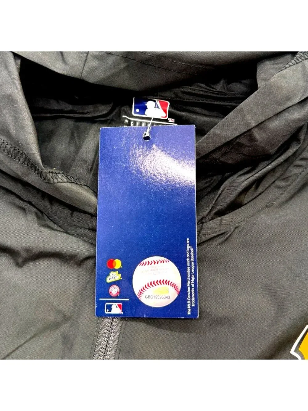 Pittsburgh Pirates Official MLB ½ Zip Windbreaker Hood‎ Pockets NEW Mens M